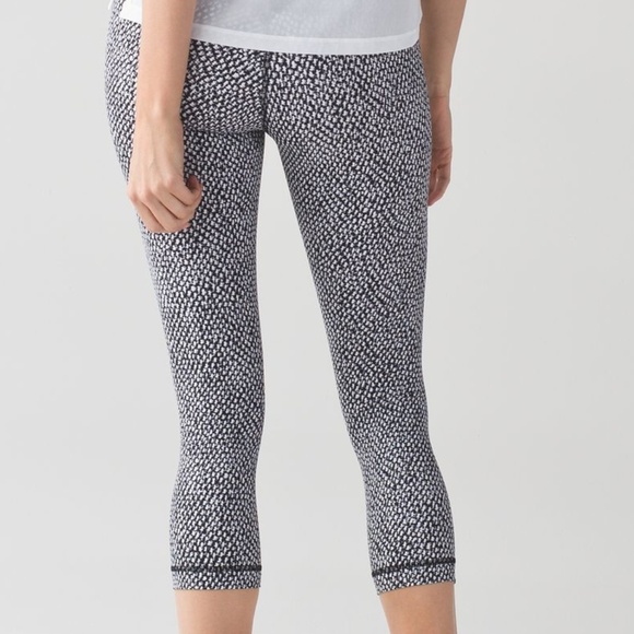 Lululemon Wunder Under Crop Scatter Star Arctic - Picture 4 of 8